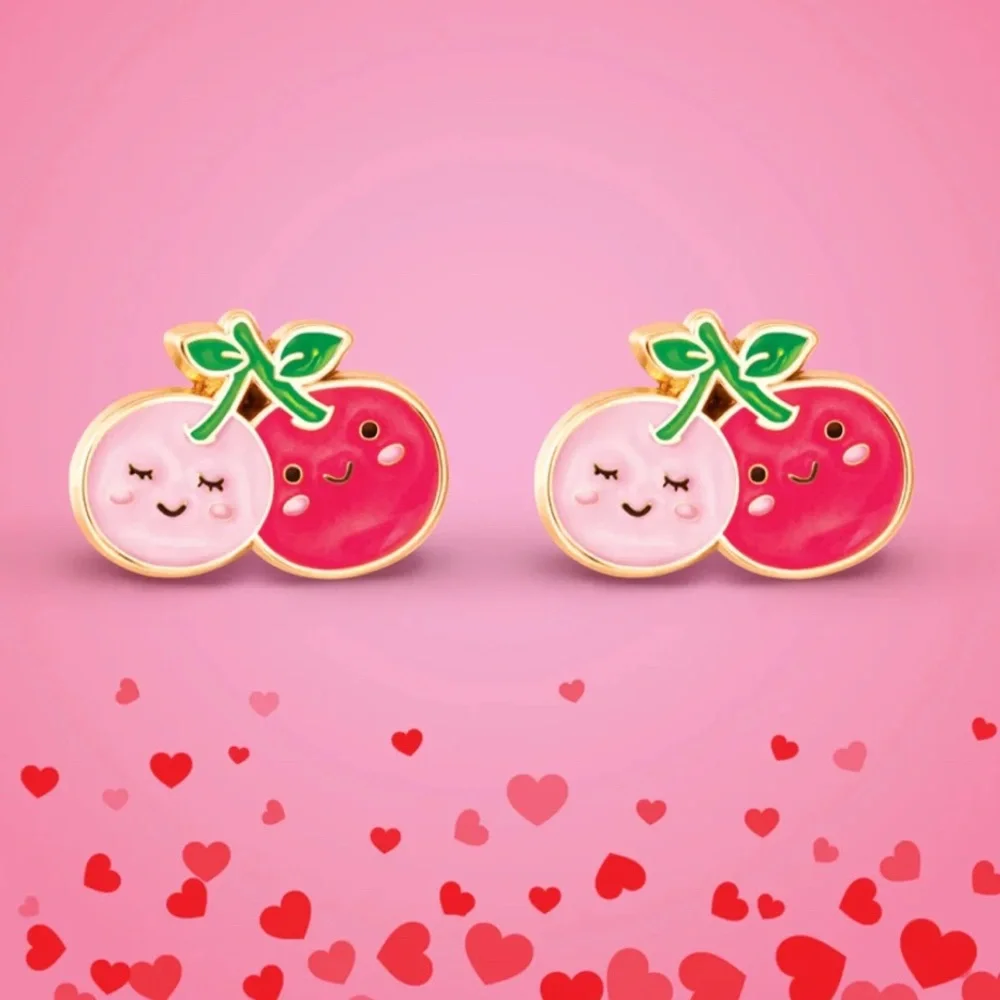 Girl Natiom Cherry Stud earrings
